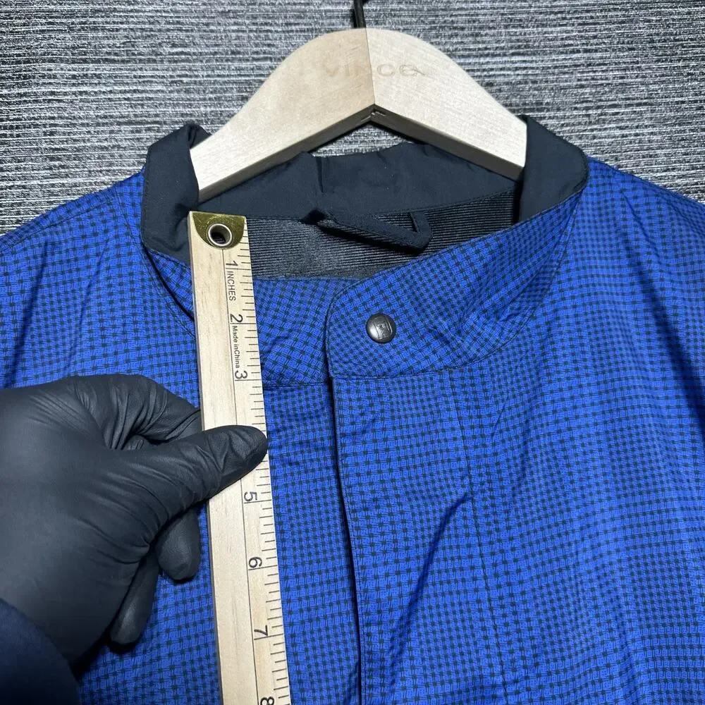 DryJoys Footjoy Jacket Men's XL Blue Geometric Snap Closure Golf